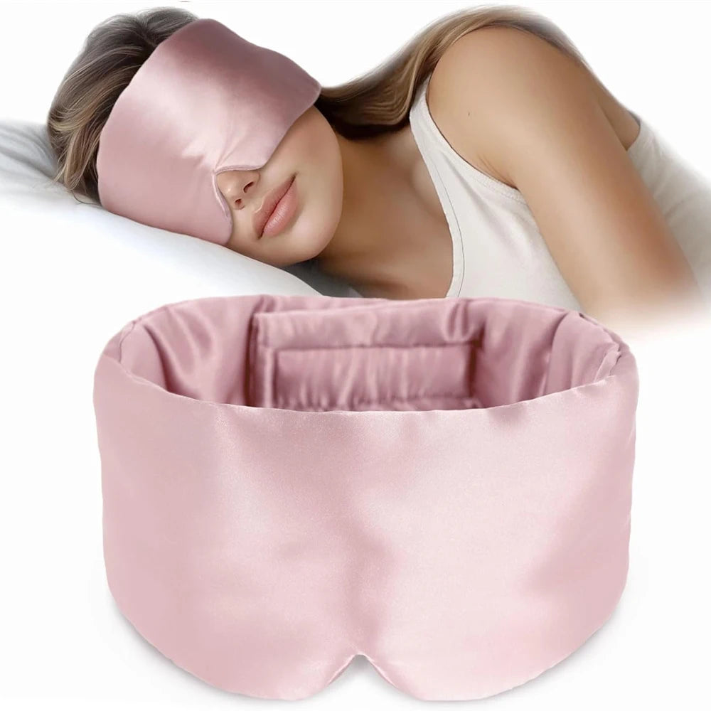 Bandeau de Sommeil XL en Soie de Mûrier Réglable