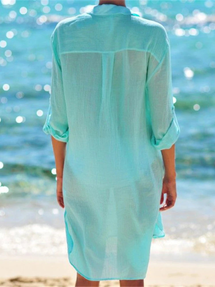 Robe Chemise de plage légère et respirante