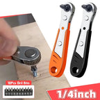 Mini Clé à ciquet multifonctionnelle + 10 embouts  tournevis OFFERTS
