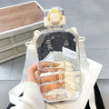 Gourde Plate de Voyage Élégante avec Sangle - 600ml