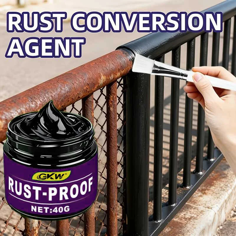 Convertisseur de Rouille Anticorrosion 40G – Traitement Noir Protecteur pour Métal Rouillé – Voiture, Portail, Grille & Clôture