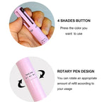 Stylo à maquillage 4 en 1 : sourcils, eye liner, lèvres et highlighter - 1 OFFERT