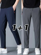Lot de 2 Pantalons Décontractés Stretch Coupe Droite - Homme