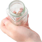 Lot de 6 Pots à Épices en Verre avec Couvercles en Bambou – Étiquettes, Entonnoir, Brosse et Crayon Inclus