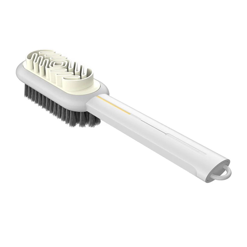 Brosse 2 en 1 pour Nettoyage de Chaussures Cuir & Daim - Crochet OFFERT