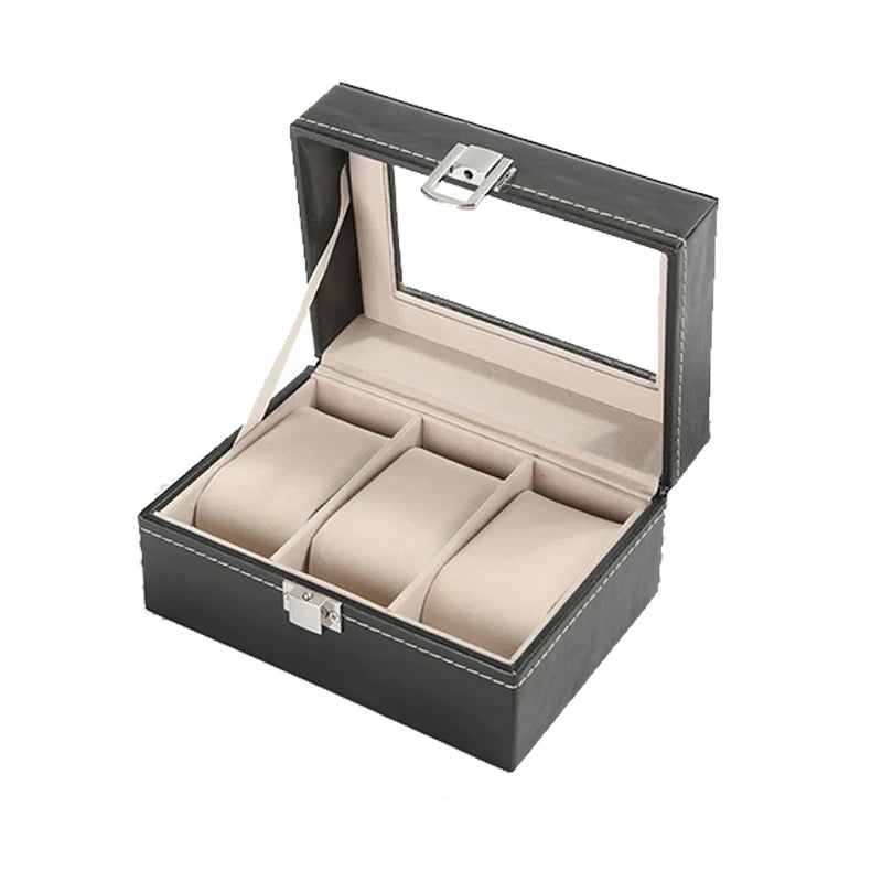 Boîte de rangement pour montres en Cuir PU
