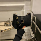 Sac à main en feutre effet croco