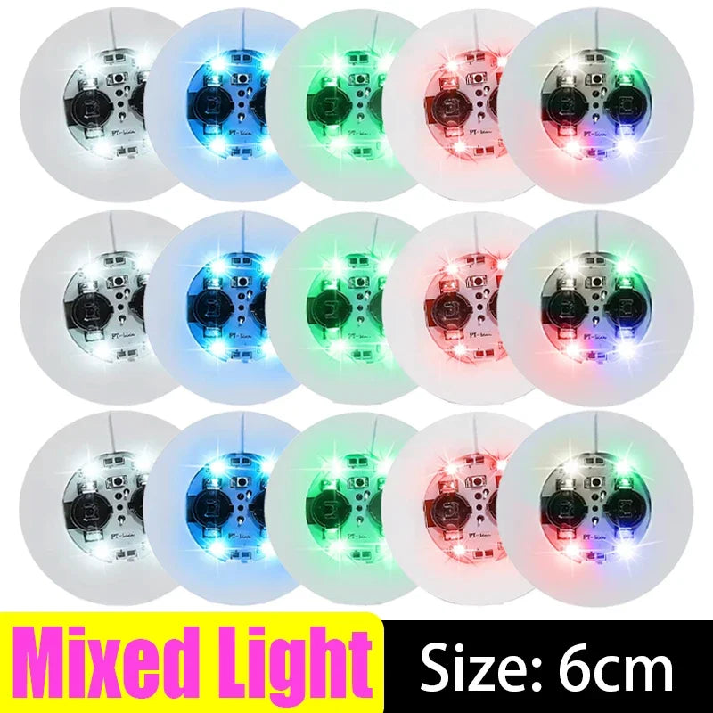 Posavasos LED luminosos a pilas