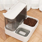 Distributeur automatique d'eau et de croquettes 2 en 1 pour animaux