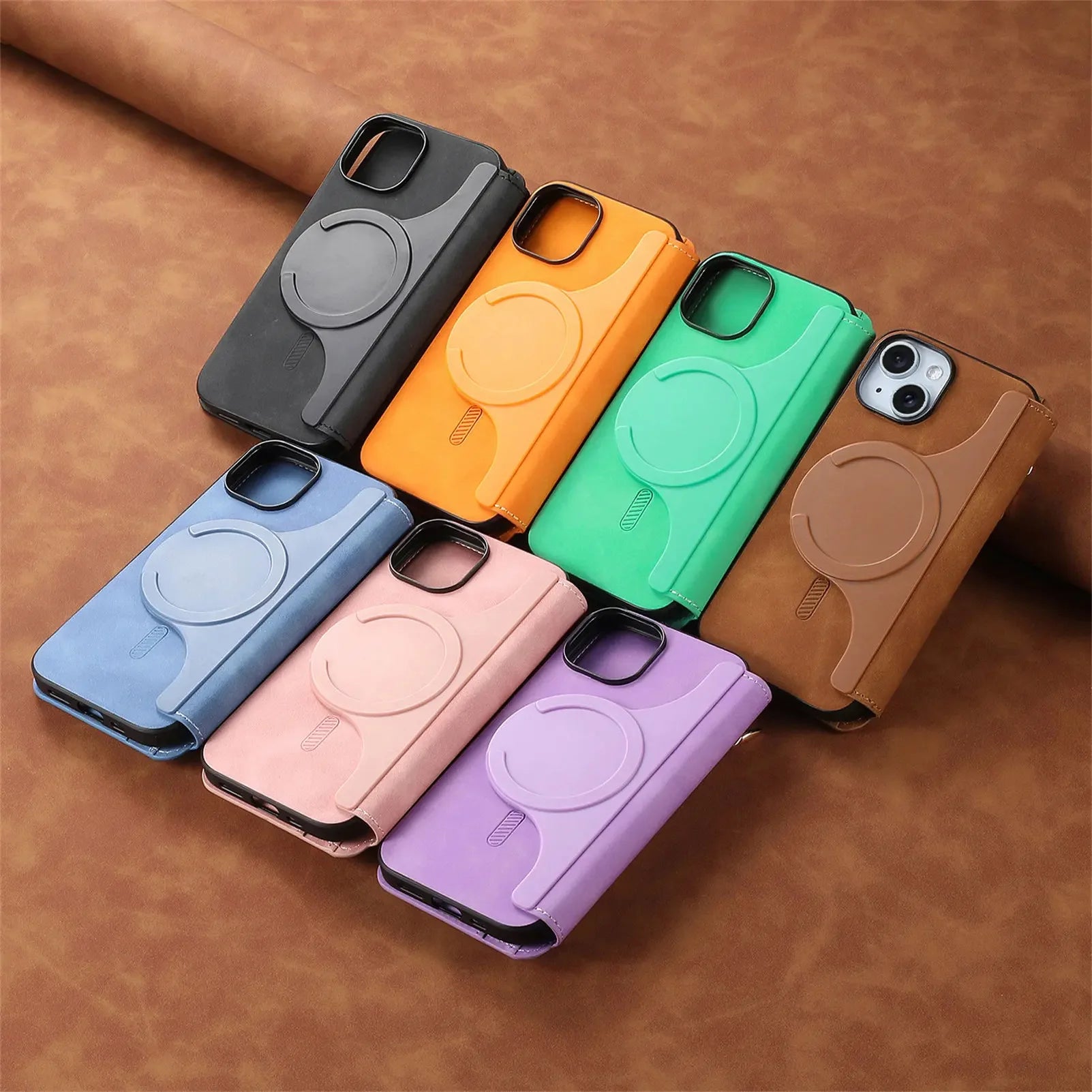 Coque de Téléphone Magnétique 2 en 1 Porte-feuille multifonctionnelle