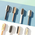 Brosse 2 en 1 pour Nettoyage de Chaussures Cuir & Daim - Crochet OFFERT