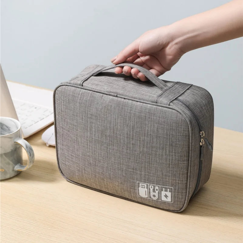 Sac de Rangement de Voyage pour Accessoires Électroniques