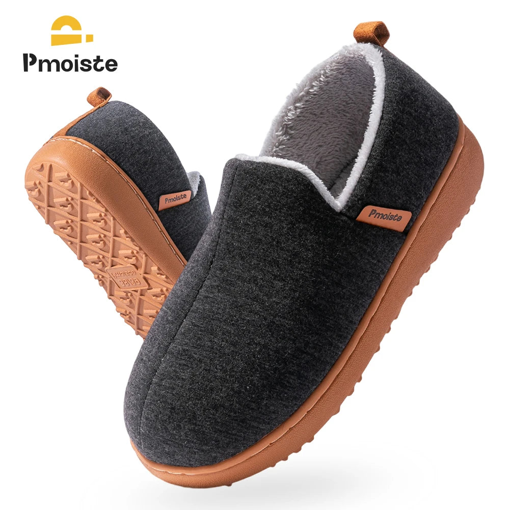 Pantoufles Chaudes Mixte à Mémoire de Forme – Semelle TPR Souple et Confortable pour l’Hiver