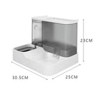 Distributeur automatique d'eau et de croquettes 2 en 1 pour animaux