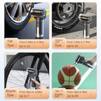 Mini Compresseur Électrique USB Haute Pression - Auto, Moto, Vélo