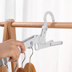 2x Support à Vêtements Compact – 5 Accroches Rétractables + 1 OFFERT