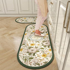 BOTANIC - Tapis de cuisine floral antidérapant