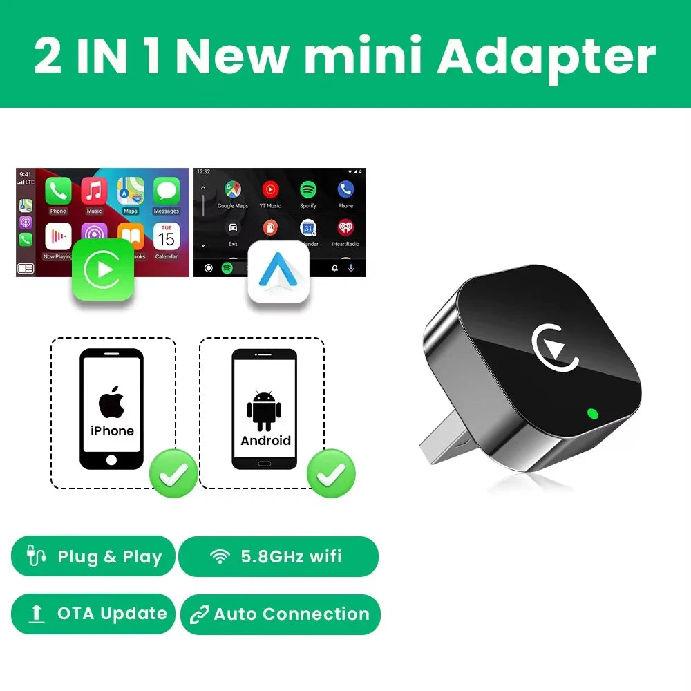Adaptateur CarPlay Sans fil pour Voiture