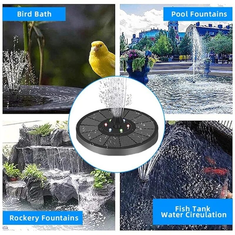 Fontaine solaire RVB