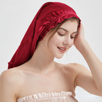 Bonnet de Nuit en Soie de Mûrier pour Cheveux Longs