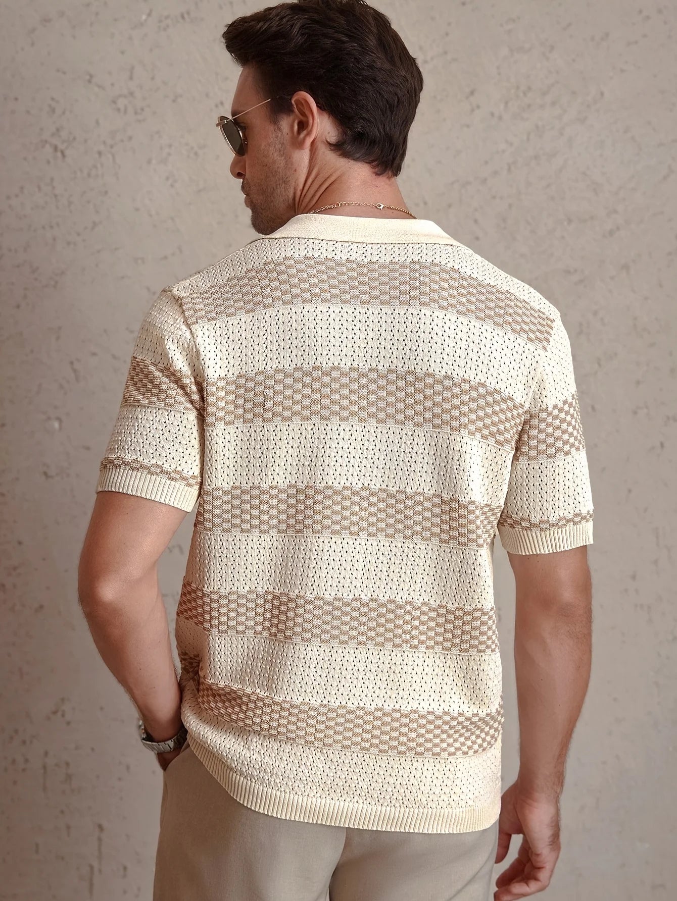 Polo Été Texturé en Maille Fine Confort Premium - Homme