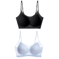 Bralette sans coutures en soie glacée confortable - 1+1 OFFERT