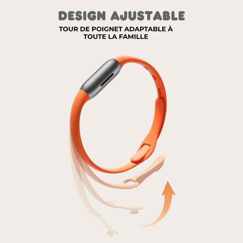 Bracelet Répulsif Anti-Moustiques Réutilisable - 240h de Protection