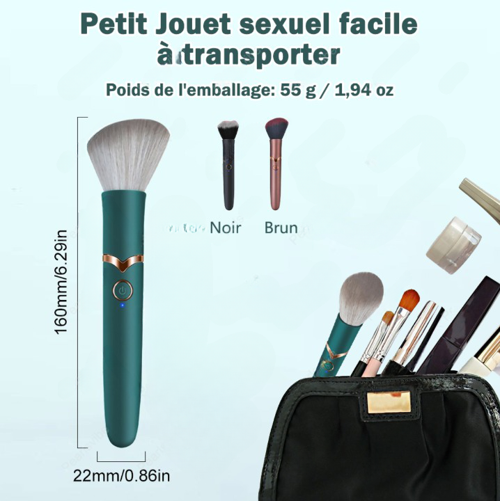 HOTBRUSH - Vibromasseur pinceau de maquillage chauffant