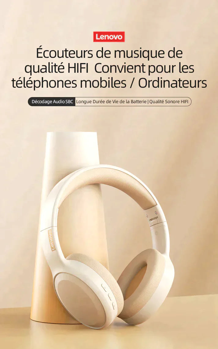 Casque sans fil Bluetooth avec micro