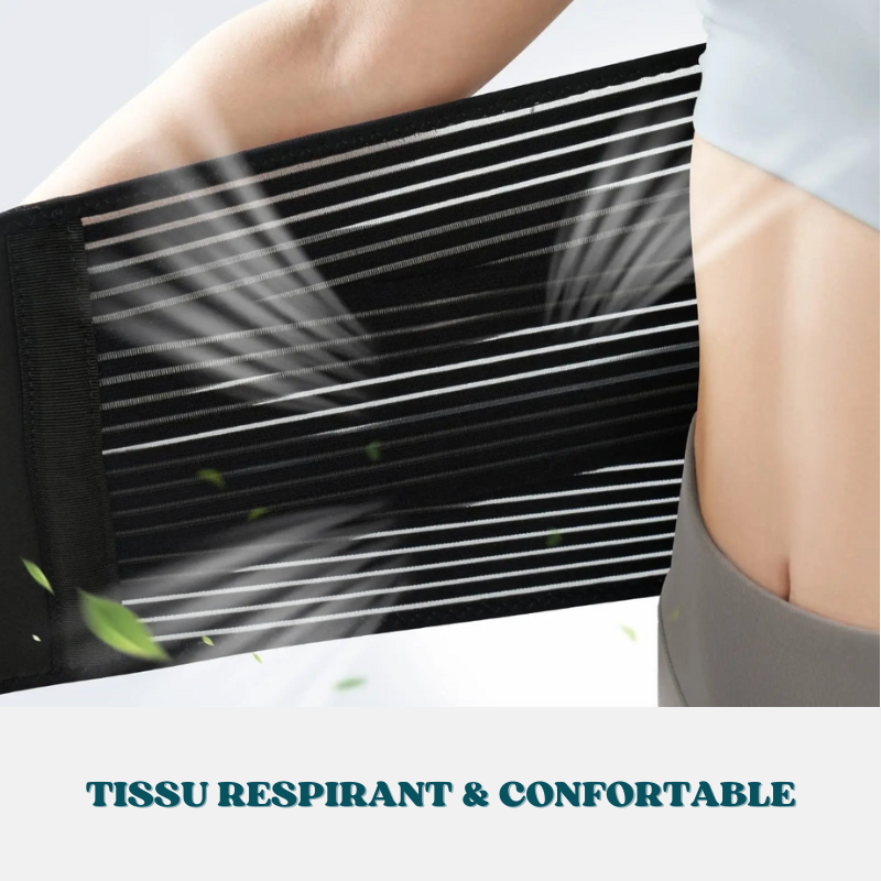 Ceinture de soutien lombaire et correction du bassin réglable