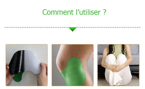 Lot de 12 Patchs genoux anti inflammatoires aux plantes