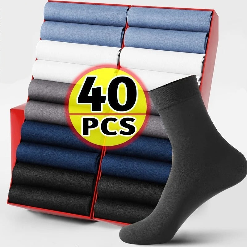 20x Chaussettes en Fibre de Bambou Ultra-Fines douces et respirantes