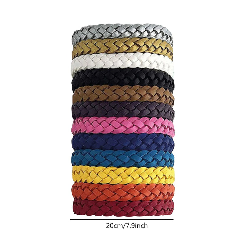 Lot de 12 Bracelets répulsifs anti-moustiques naturels - Adultes & Enfants