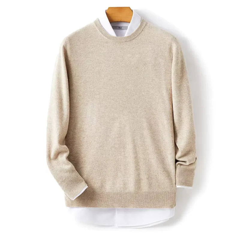 Pull col rond doux et intemporel pour Homme