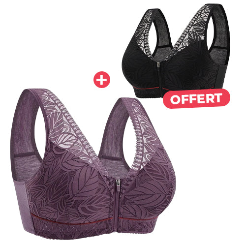 Lace-front fastening bra - BUY 1 GET 1 FREE