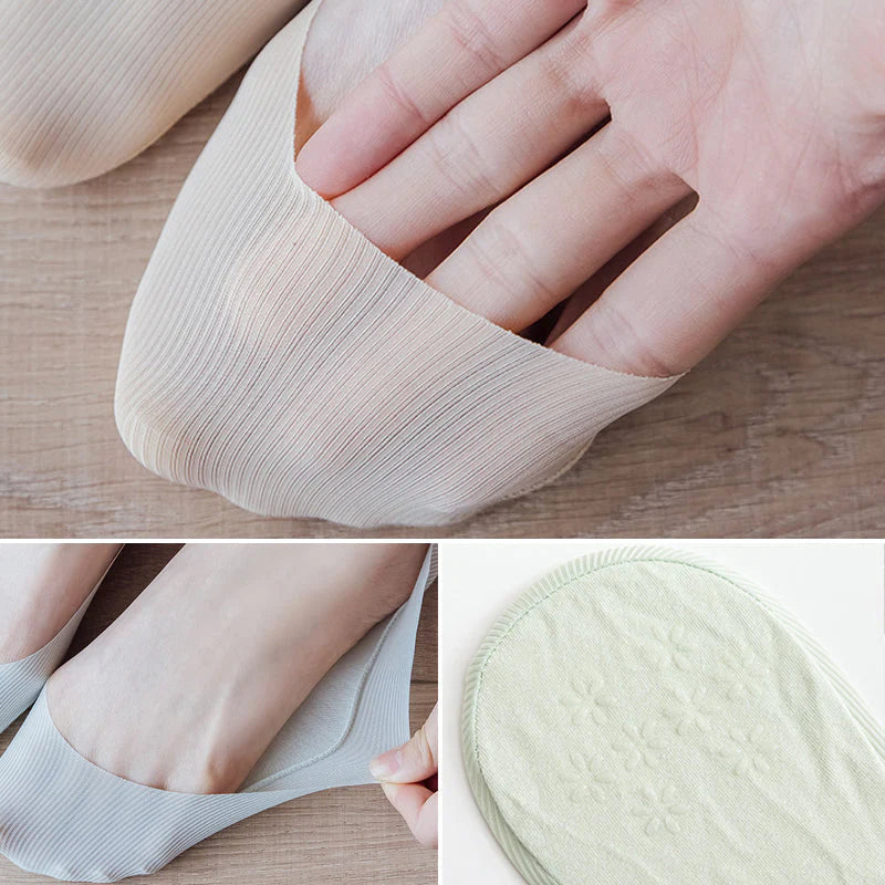 5X PAIRE DE CHAUSSETTES ANTIDÉRAPANTES EN SOIE GLACÉE