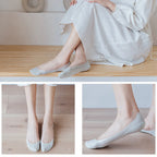 5X PAIRE DE CHAUSSETTES ANTIDÉRAPANTES EN SOIE GLACÉE