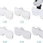 Lunettes loupe de précision avec lampe