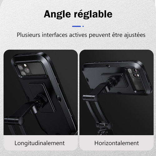 Support de téléphone imperméable et tactile pour vélo