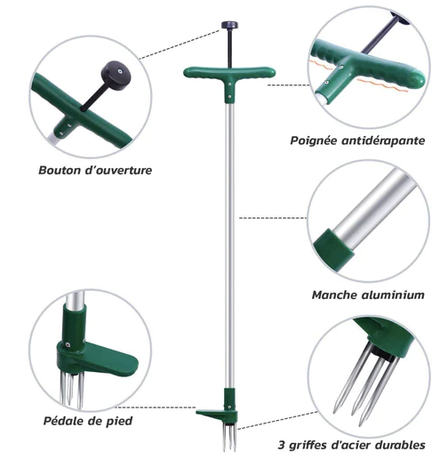 Désherbeur manuel anti mauvaise herbe