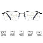 Lunettes de lecture anti-lumière bleue en titane