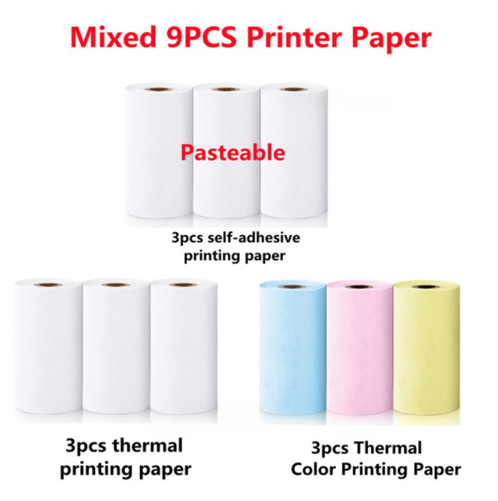 Mini Imprimante thermique sans fil + 10 Rouleaux OFFERTS