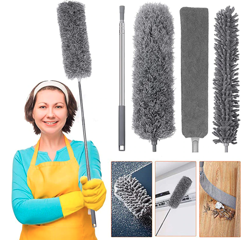 Brosse anti-poussière téléscopique 3 en 1