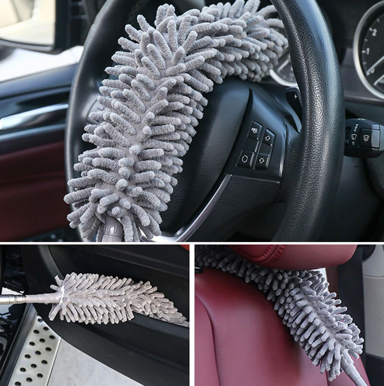 Brosse anti-poussière téléscopique 3 en 1