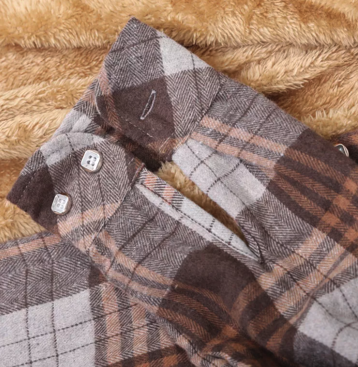 Chemise intérieur polaire à carreaux