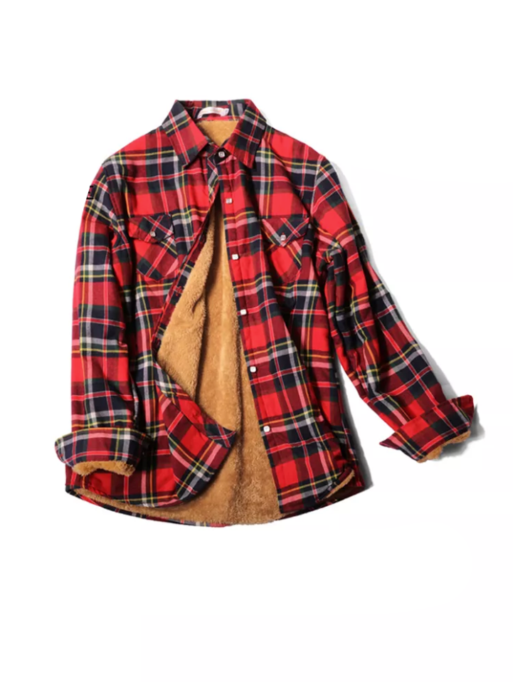 Chemise intérieur polaire à carreaux