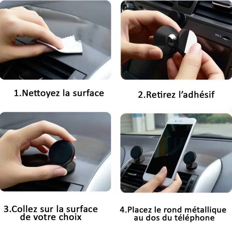 Support de téléphone pour voiture magnétique