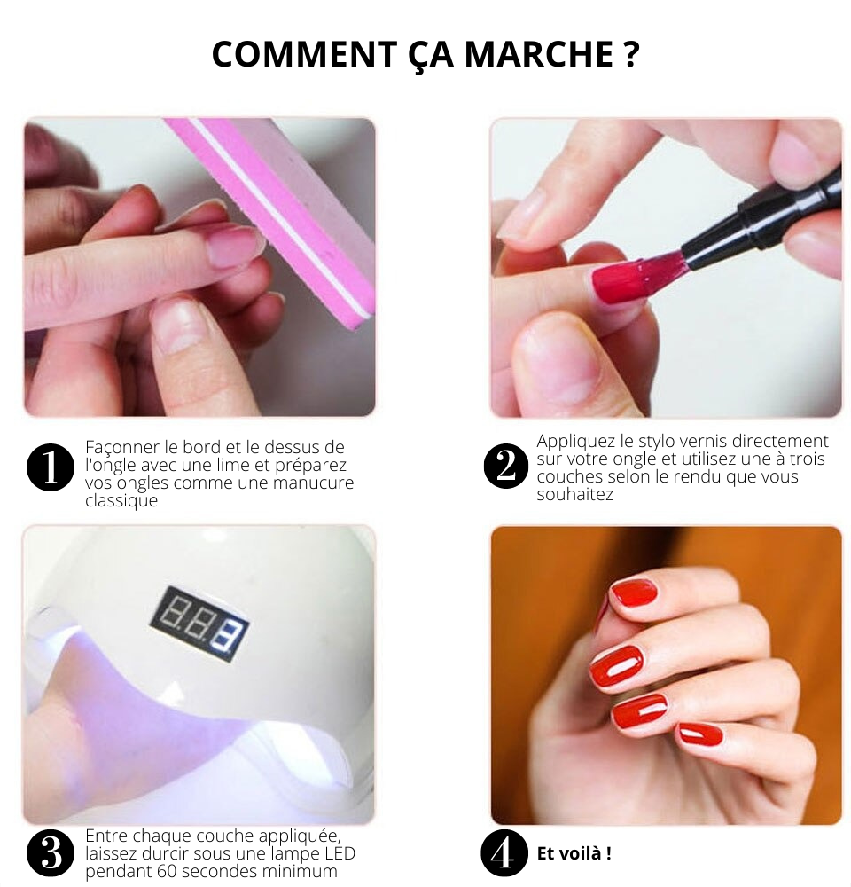 Stylo vernis 3 en 1