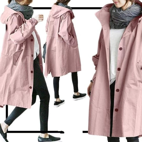 Trench-Coat imperméable et élégant pour femme