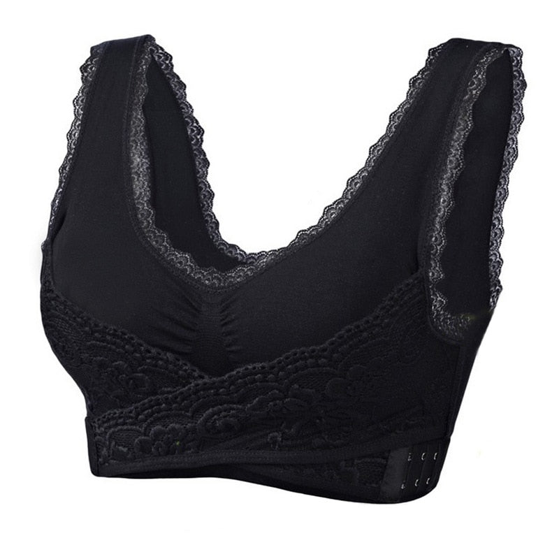 Soutien-gorge croisé dentelle - Push Up